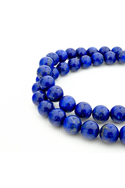 RLX BUJİTERİ Lapis Lazuli Orijinal Doğal Taş 8 Mm 1 Dizi (47 Adet)