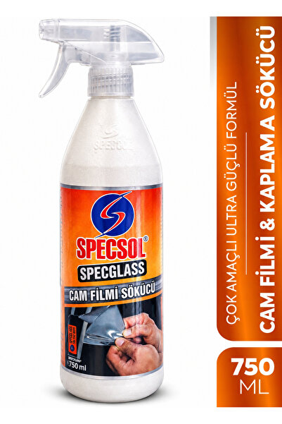 Specglass Araba Oto Cam Temizleyici Filmi Sökücü Etiket Bant Yapışkan Sökücü Plaka Yapışkan Sökücü Ultra Güçlü Formül