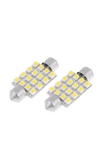 OEM Set Becuri LED Auto, Soclu Sofit, 12V, Alb