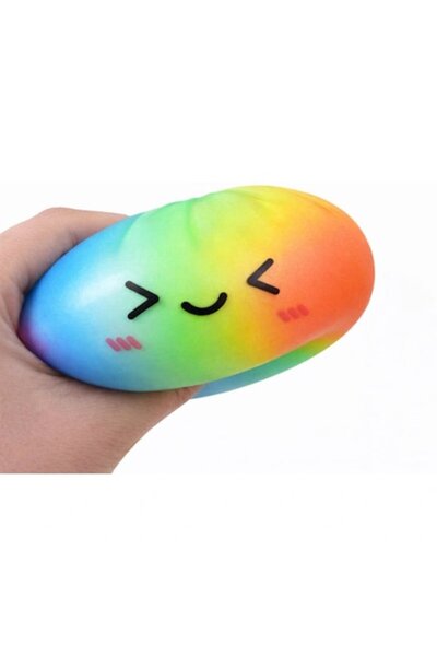 OEM Jucărie squishy, model chiflă curcubeu, moale, colorat, 8x8cm
