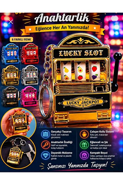 Holatec Both toy and keychain mini casino lucky charm jackpot keychain