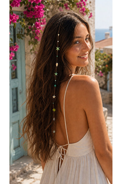 KALYPSO COLLECTION YEŞİL TONLU SAÇ BONCUĞU