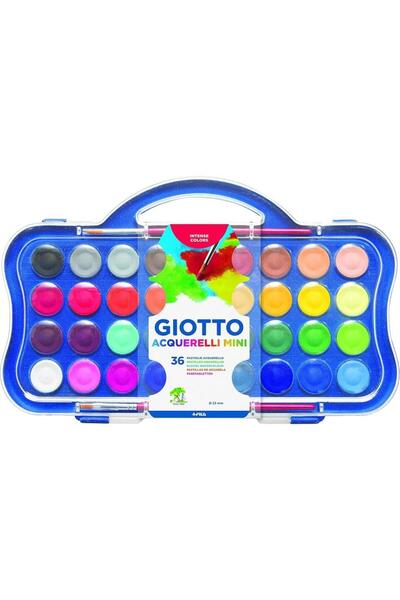 Giotto Watercolor 23mm 36 Colors Plastic Box Set