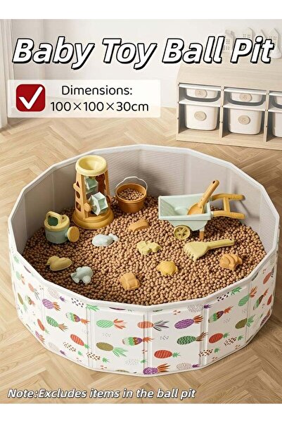 XIUWOO Foldable Round Oxford Kids Ball Pit, Multi-use Play Sand Bath Pool for...