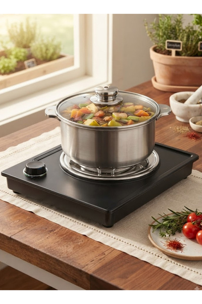 Cady One 1500W Electric Heater,Electric Stove with Temperature Adjustment Kno...