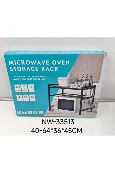 DubaiGallery Kitchen Microwave Oven Stand and Storage Rack 40–64 × 36 × 45 cm...