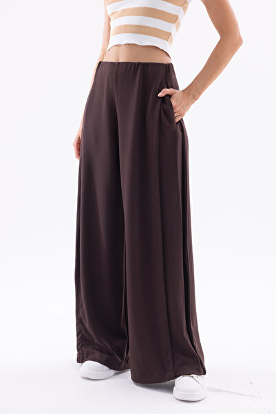 THE WESS Relaxed Soft Draped Wide-Leg Pants