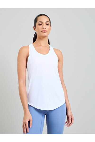 Take Two By Styli White Racerback Activewear Tank Top