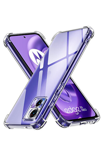 Choice15 Motorola Edge 40 Neo Clear Thick Shockproof Clear Case for MOTO Edge...