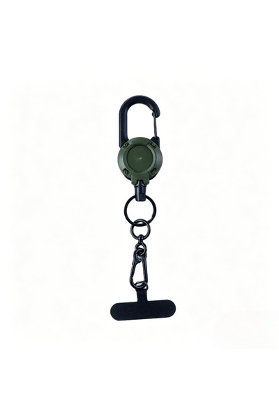 Choice3 1PC Army green Retractable Phone Lanyard Heavy Duty Multitool Carabin...