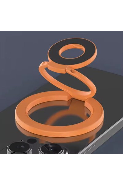 Choice9 orange Magnetic Ring Grip Compatible with MagSafe Triple Fold Double ...