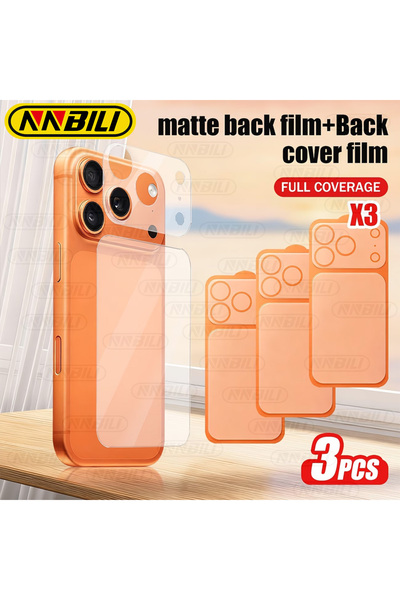Choice iPhone17 Pro 3 Pieces NNBILI 3Pcs Matte Soft Hydrogel Back Screen Prot...