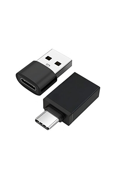 Choice4 black 2pieces OTG USB 3.0 to Type C Adapter USB 2.0 Male to Type C Fe...