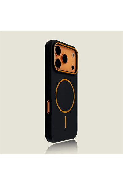 Choice65 iPhone17 Pro Max Orange Black Luxury Matte Magnetic For Magsafe Wire...