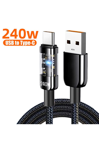 Choice3 1m 240W Data Cable 240W Fast Charge USB Type C Quick Charge Cable Wea...