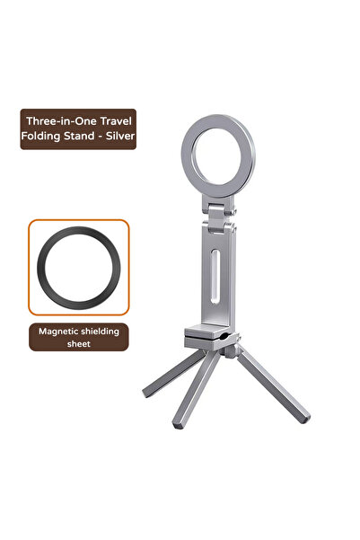 Choice1 02 Magnetic Foldable Phone Tripod Stand Plastic Handheld Phone Holder...