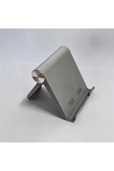 Choice1 GRAY Adjustable Phone Holder Stand Portable Foldable Desktop Phone Su...