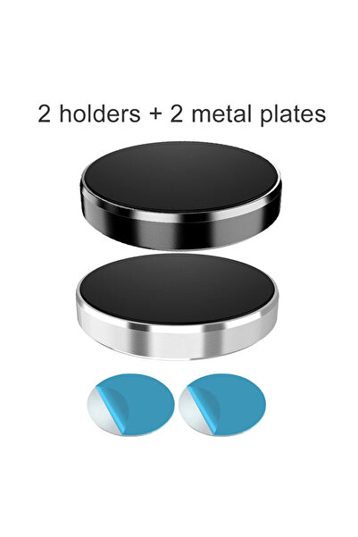Choice8 Black and Silver Universal Magnetic Car Phone Holder Dashboard Windsh...