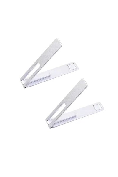 Choice 2X Silver Invisible Ultra Thin Magnetic Mobile Phone Holder Stands Met...