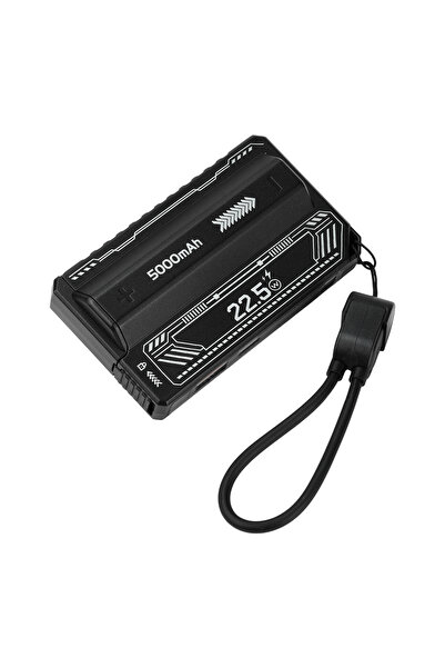 Choice Black 21700 Power Bank Case PD 20W Fast Charging Built In Cable Detach...