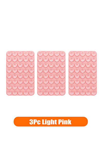Choice11 3 Light Pink 1-3pcs Double Sided Silicone Suction Cup Phone Case Det...