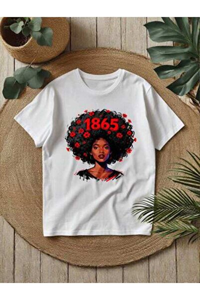 4CR Women's 1865 June Festival-Themed T-Shirt, Graphic Short-Sleeve Top, Casu...