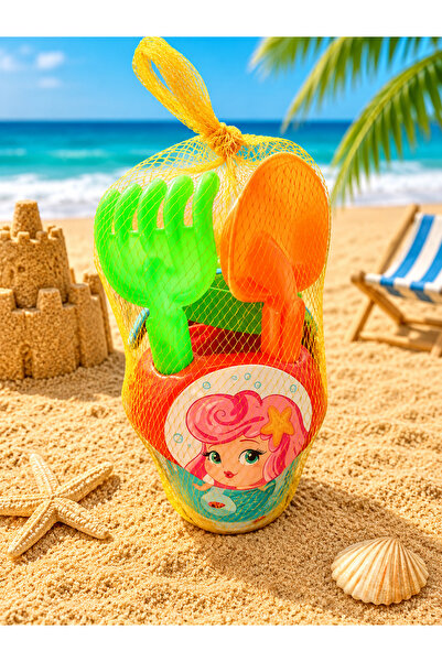 MUBX Small Size Beach Sea Bucket Castle Play Set 4 Piece Luxury Bucket Set