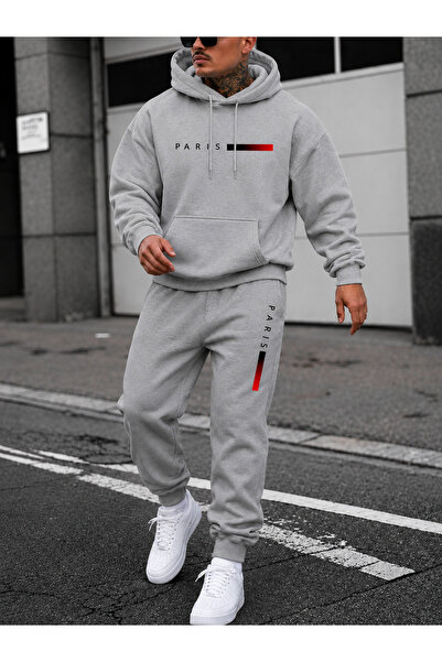 PAVRO Sweatshirt Tracksuit Set Oversize Shaped Comfortable Fit Quality Fabric...