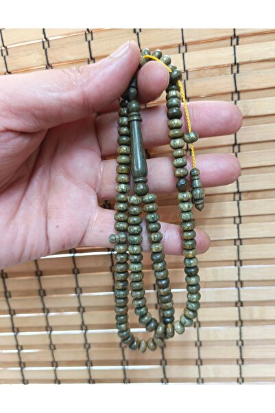 İnan Tesbih Pelesenk Ağacı Silindir Kesim 5x10 mm Doğal Ahşap Tesbih