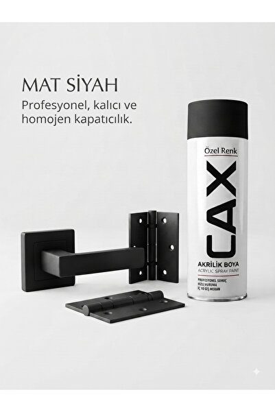 caxcolors CAX Akrilik Sprey Boya - Kapı Kolları Ve Menteşeler İçin Özel Renk ...
