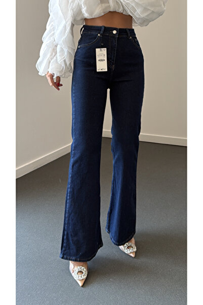 Narferita Nrf Extra Yüksek Bel Full Likralı Flare Jeans
