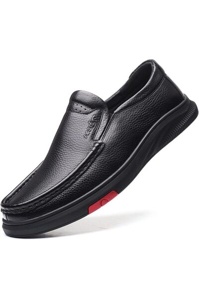 GENERAL HoujiilollNX summer shoes Men's Moc Loafer Literal Leather Slip on Fl...