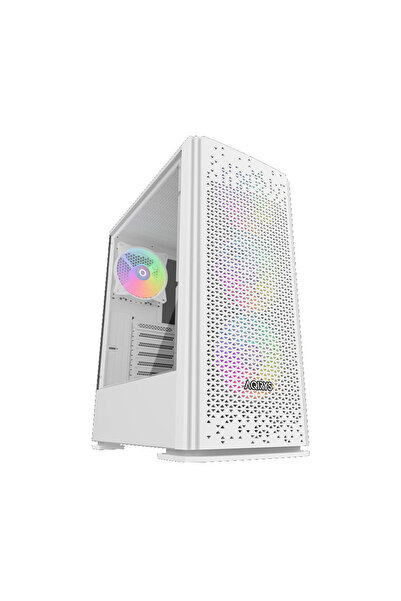 OEM Carcasă PC Midi Tower Gaming Aerisită RGB Albă