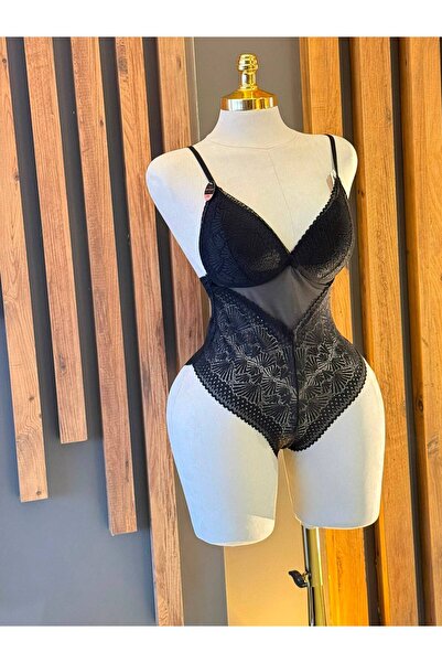 NOA SELECTION Luven Dengeli Destekli Dantel Bodysuit