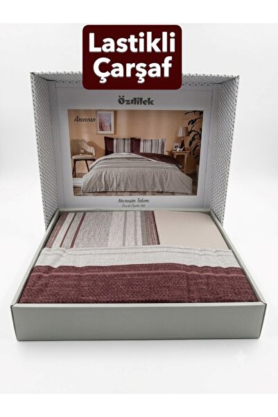 Özdilek Arenoso Double - Elastic Sheet - Duvet Cover Set 100% Cotton