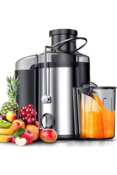 TEFONER عصارة كهربائية TE-2L-BL46، 800 واط، 600 مل - فضي أسود