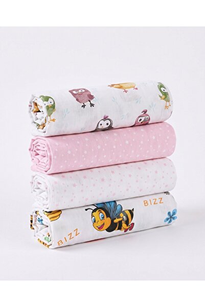 MiniKids Set 4 scutece finet imprimate Baby-girl