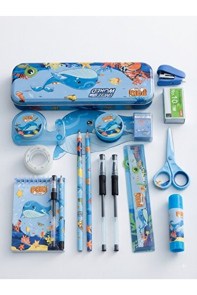 X Bionic POKI Kids Stationery Set – Cute School Supplies Set with Pencil Case...