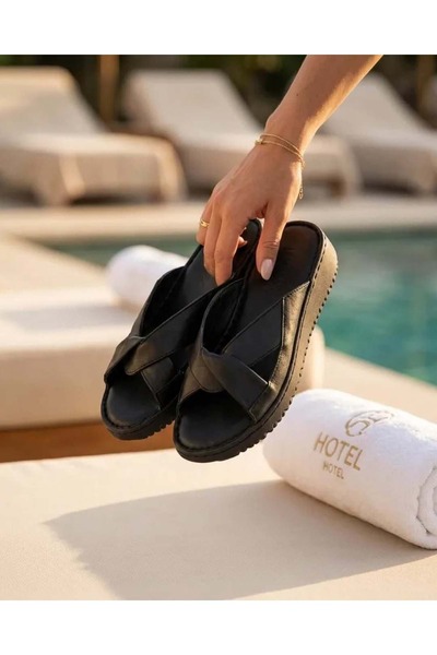 Kristal Bio.17 Full Orthopedic Leather Inside and Out Women's Slippers