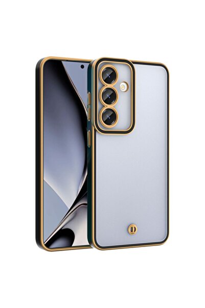 OEM Μεταξένια Χρυσή Ματ Υβριδική Θήκη Μαύρη (Xiaomi Redmi 14C / Redmi A4 / Po...