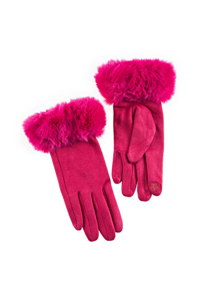 VERDE Γάντια Γυναικεία Ύφασμα Πολυεστέρα one size 02-0653-FUCHSIA