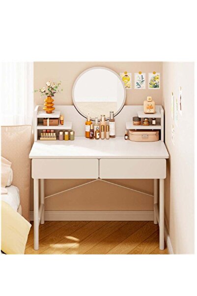 Generic Vanity Desk, Makeup Dressing Table Vanity Bench with Adjustable Light...