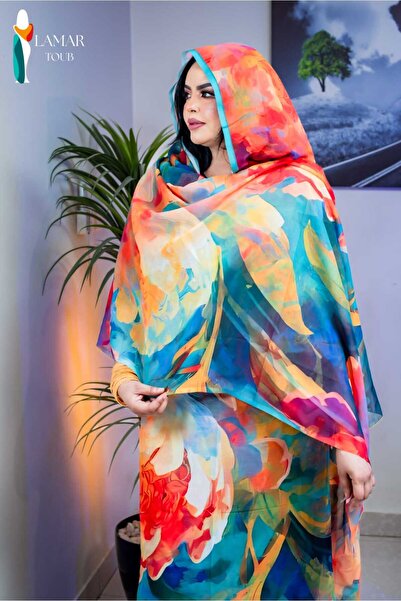 Difaf Lamar Top. Sudanese women's top, luxurious totall, 125 cm wide.