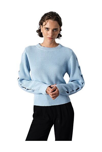 French Connection Women Glinda Braid Sleeve Jumper