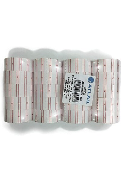 Atlas Price Labels Rolls by Atlas, 20 Rolls, White
