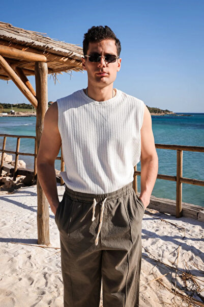 no7man Velum White Knitwear Men's Undershirt