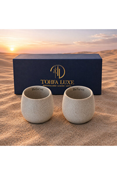 Tohfa Luxe Believe Clay Cup Set of 2