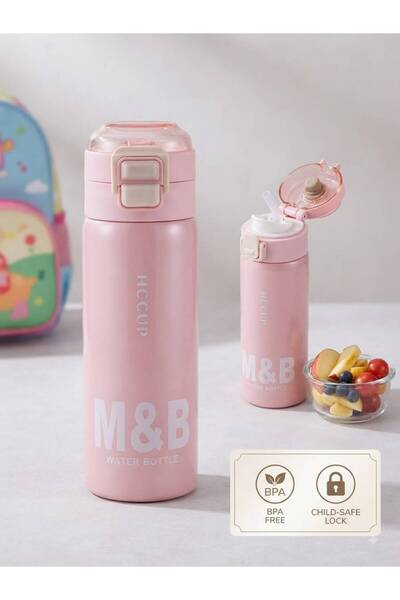 tüftürük 500ml New Solid Color Thermos With/Without Straw Hot/Cold Stainless ...
