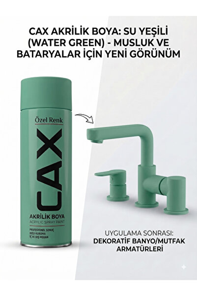 caxcolors CAX Akrilik Sprey Boya 400ml - Musluk, Mutfak & Banyo Batarya Yenil...