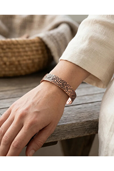 Dorvina Vintage Bronze Celtic Motif Adjustable Cuff Bracelet - Special Design...
